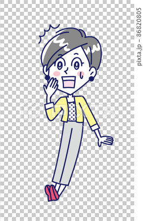 驚愕の事実に驚いている若い女性 驚愕の事実に驚いている若い女性 86820805