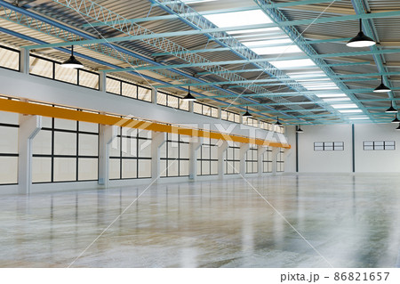 3d empty warehouse and industrials warehouse storage 3d empty warehouse and industrials warehouse storage 86821657