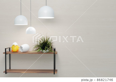 Mock-up wall and interior design by wall mount Mock-up wall and interior design by wall mount 86821746