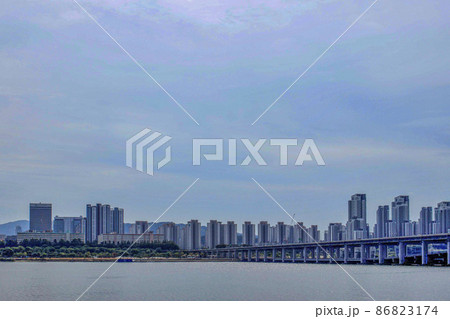 漢江 盤浦漢江公園 頒布大橋 86823174