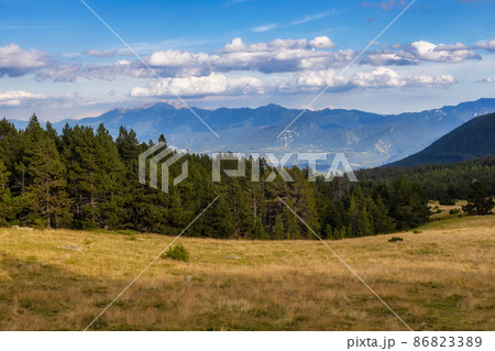 Summer landscape in La Cerdanya, Pyrenees mountain , Catalonia, Spain. Summer landscape in La Cerdanya, Pyrenees mountain , Catalonia, Spain. 86823389
