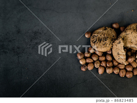 cookies with hazelnuts 86823485