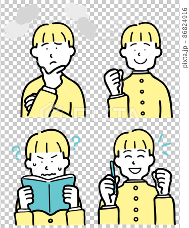 男生學習煩惱及解決方法的表情集 男生學習煩惱及解決方法的表情集 86824916