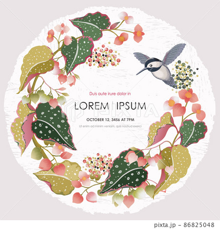 Vector illustration of floral frame in spring. Design for cards, party invitation, Print, Frame Clip Art and Business Advertisement and Promotion Vector illustration of floral frame in spring. Design for cards, party invitation, Print, Frame Clip Art and Business Advertisement and Promotion 86825048