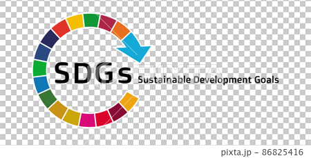 Sustainable Development Goals SDGs alphabet and arrow illustration set vector composed of 17 colors Sustainable Development Goals SDGs alphabet and arrow illustration set vector composed of 17 colors 86825416
