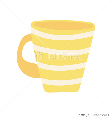 Cup. Simple cartoon drawing of a vector cup. Close-up. 86825984