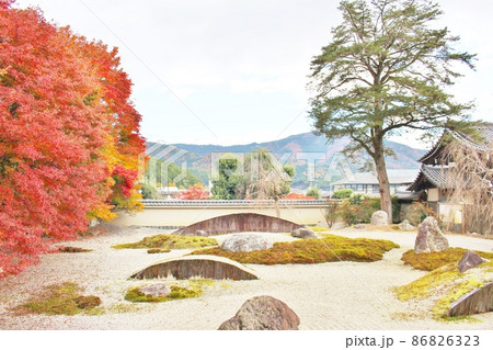 実相院　秋の紅葉と庭園 86826323