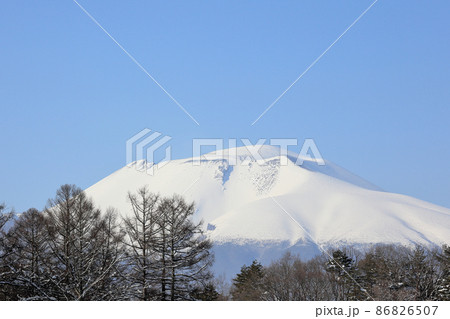 浅間山雪景 86826507