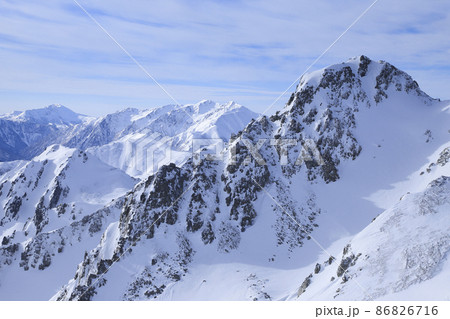龍王岳　雪山登山　立山連峰 86826716