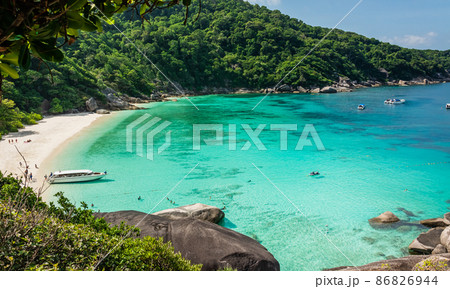 View Point at Similan island of Similan Island National Park on Andaman sea in Phang Nga , Thailand View Point at Similan island of Similan Island National Park on Andaman sea in Phang Nga , Thailand 86826944