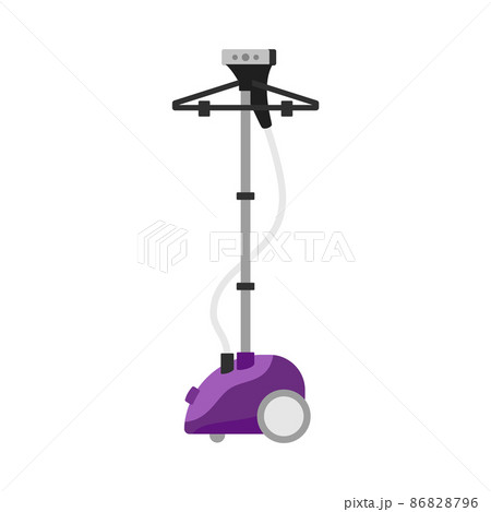 Vertical ironing equipment for clothes steaming vector illustration isolated. Vertical ironing equipment for clothes steaming vector illustration isolated. 86828796