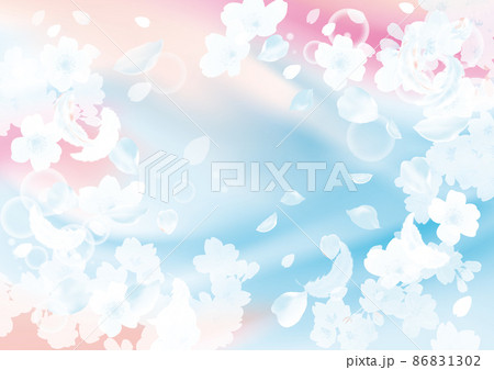 ゴージャスな桜の背景イラスト 86831302