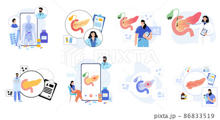 Pancreas logo concept 86833519