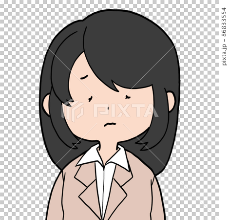 鬆散的女性角色OL傷心 鬆散的女性角色OL傷心 86833554
