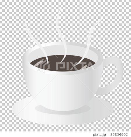 White Coffee Cup Transparent Background Stock Illustrations