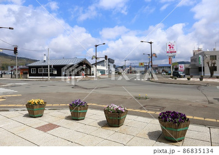 北海道 占冠 占冠村の街並み 北海道 占冠 占冠村の街並み 86835134