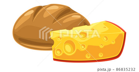 Happy Shavuot illustration. Holiday background with Jewish traditional food. 86835232