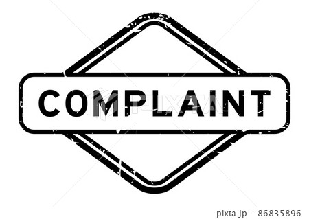 Grunge black complaint word rubber seal stamp on white background Grunge black complaint word rubber seal stamp on white background 86835896