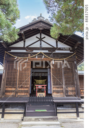 高山 古い街並み 飛騨高山 拝殿 神社 日枝神社御旅所 高山 古い街並み 飛騨高山 拝殿 神社 日枝神社御旅所 86837005