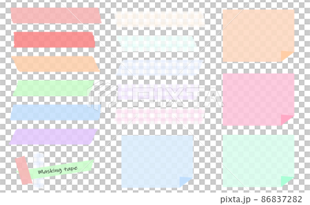 遮蔽膠帶和便利貼 86837282