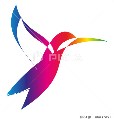 Hummingbird Colored, Hummingbird, Animal, Bird, Logo  86837851