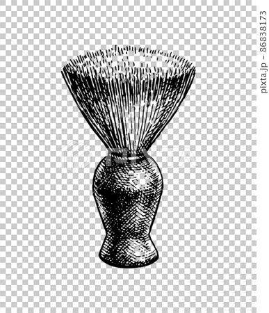 Shaving brush ink sketch. 86838173