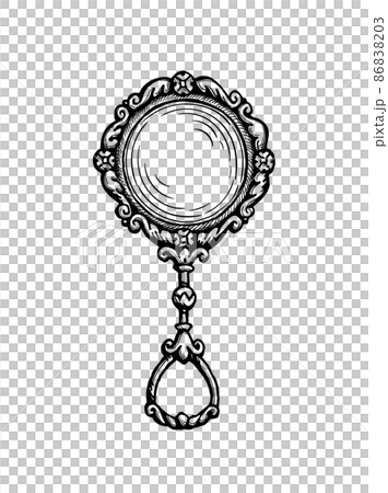 Quizzing glass ink sketch. 86838203