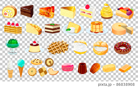 一套各種各樣的糕點 86838908