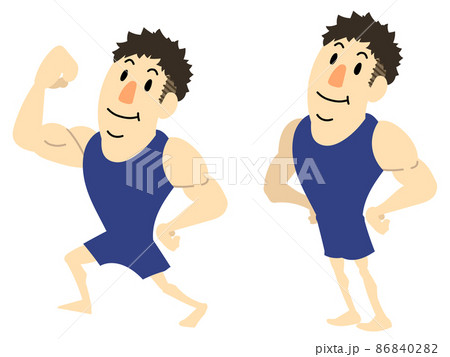 トレーニングジムに通う健康的な男性 86840282