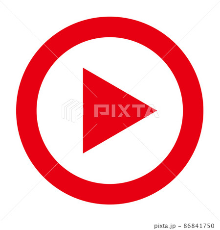 red play video button