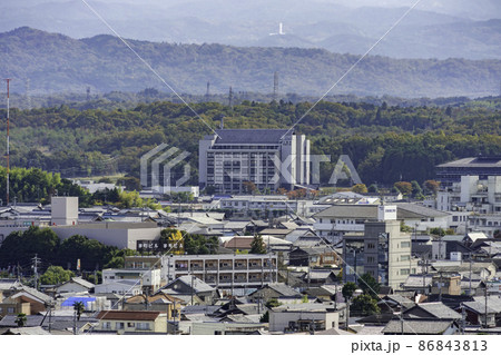 伊賀上野の町並み　三重県伊賀庁舎　三重県伊賀市 86843813