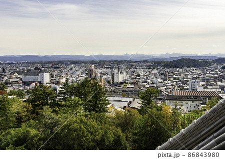 伊賀上野の町並み　上野市駅周辺　三重県伊賀市 86843980