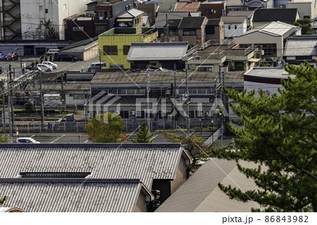伊賀上野の町並み　上野市駅周辺　三重県伊賀市 86843982