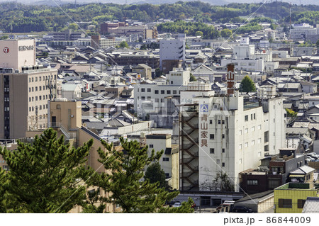 伊賀上野の町並み　青山家具　三重県伊賀市 86844009