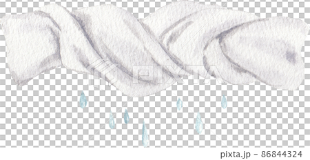 Laundry day watercolor icon set. Clean clothes, washing, detergent. Household concept. Can be used for topics like hygiene, laundromat, service 86844324