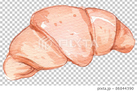 Specialty breakfast food watercolor icon set 86844390