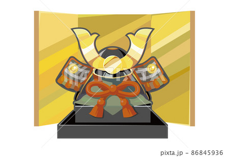 兜の飾りのイラスト 86845936