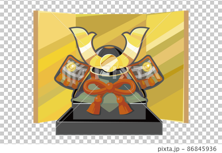 兜の飾りのイラスト 86845936