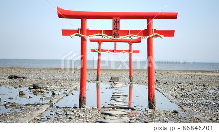佐賀県太良町　海中鳥居3 86846201
