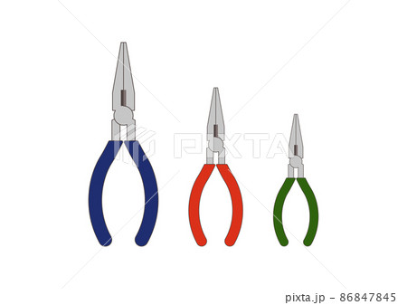 工具のイラスト ペンチのクリップアートのイラスト素材