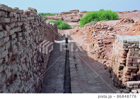 なんと4500年前の下水道　家に浴室、トイレも水洗でしたモヘンジョダロ　 86848776