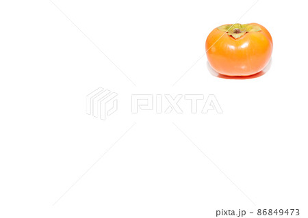 柿　かき　カキ　秋の味覚　秋の果物　果物　果実　柿の写真 86849473