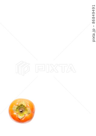 柿　かき　カキ　秋の味覚　秋の果物　果物　果実　柿の写真 86849491