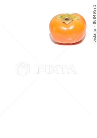 柿　かき　カキ　秋の味覚　秋の果物　果物　果実　柿の写真 86849531