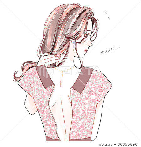 背中ファスナー 86850896