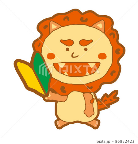 シーサー 沖縄 初心者マーク イラスト素材 シーサー 沖縄 初心者マーク イラスト素材 86852423