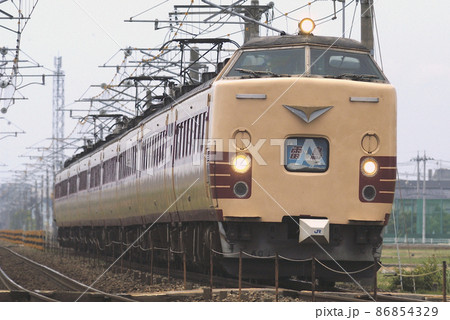 北陸本線 美川-加賀笠間 JR西日本 485系 A05編成(京都) 雷鳥 北陸本線 美川-加賀笠間 JR西日本 485系 A05編成(京都) 雷鳥 86854329