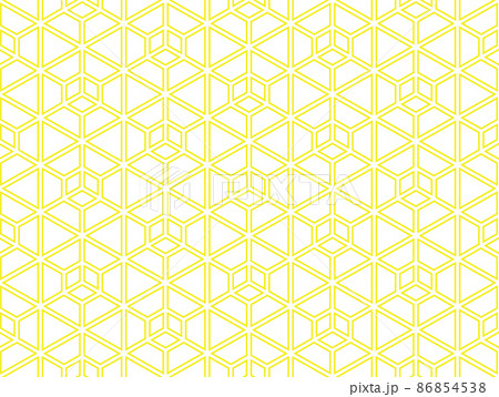 The geometric pattern with lines. Seamless vector background. White and yellow texture. Graphic modern pattern. Simple lattice graphic design 86854538