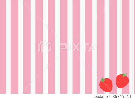 ストライプ　水色×ピンク ストロベリー 86855211