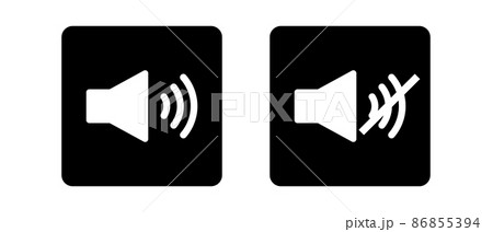 音量とミュートアイコンセット 86855394